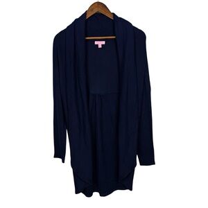 Lilly Pulitzer Navy Open Front Cardigan